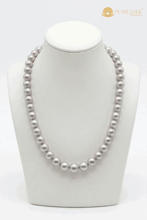 CHUỖI NGỌC TRAI LOVE XÁM